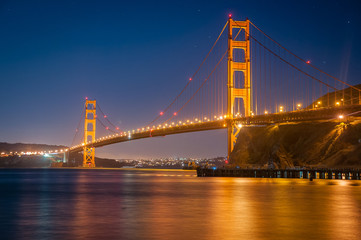 Fototapeta na wymiar The Golden Gate Bridge from Fort Baker