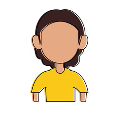 Man faceless avatar icon vector illustration graphic design
