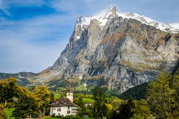 The Eiger over Grindelwald - obrazy, fototapety, plakaty