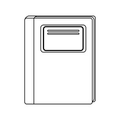 School notebook isolated icon vector illustration graphic design