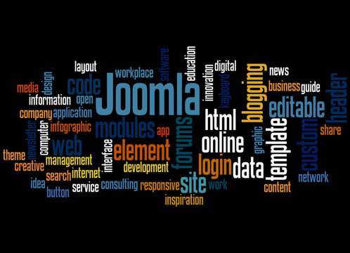 Joomla word cloud concept 3