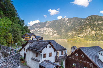 Hallstatt Village with Mountain Houses