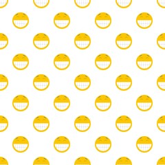 Fototapeta premium Smile pattern seamless in flat style for any design