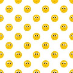 Smile pattern seamless in flat style for any design