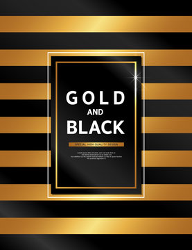 Gold and black design