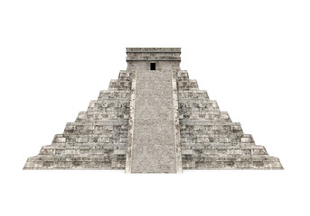 Mayan Pyramid Isolated