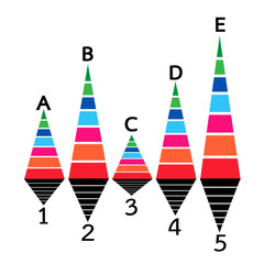 Business data graph icon