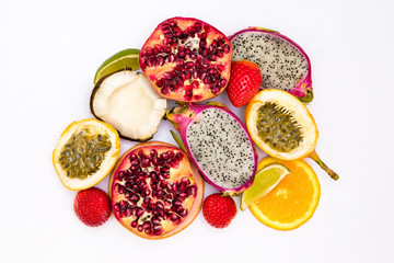 Stylish fruits decoration background 