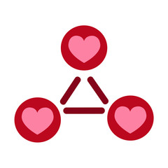 Heart vector icon