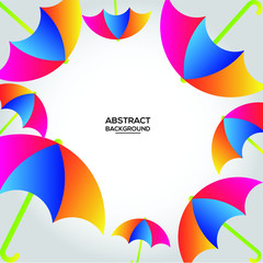 Obraz premium Abstract background with Colorfull umbrella 