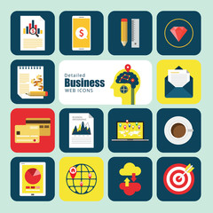 Business Web icons