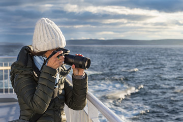 Fotografa sul mare