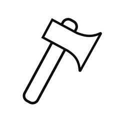 Linear axe icon linear style