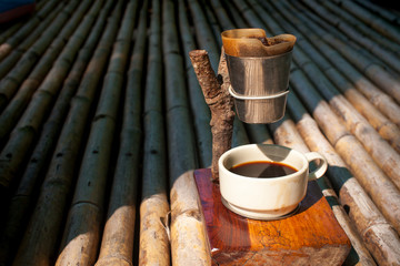 Drip coffee caffeine filter.