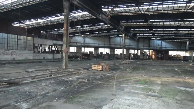 Creepy bankrupt destroyed industry factory 