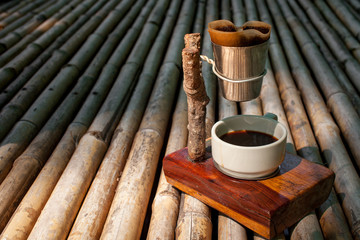 Drip coffee caffeine filter.
