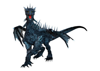 Fototapeta premium 3D renderowania Fantasy Dragon na białym tle