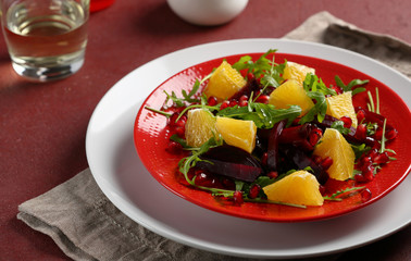  fresh salad with oranges