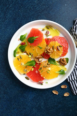 Colorful citrus salad