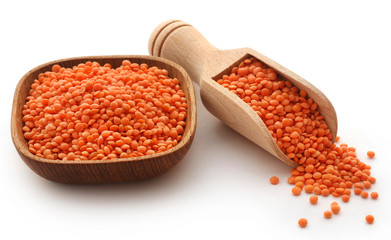 Pile of some fresh lentil