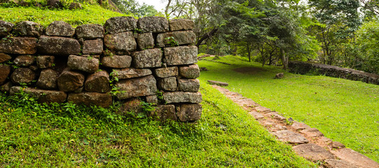 Landscape of ruin Royal Gardens and Pools, Lion Rock Sigiriya, Attractions Sri Lanka