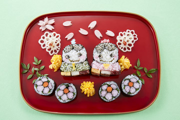 キャラ巻き寿司