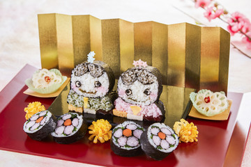 キャラ巻き寿司