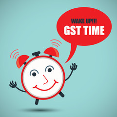 GST. Good and Services Tax concept. GST tax