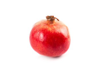 Ripe fresh pomegranate isolated