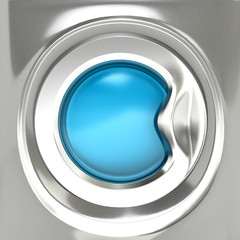 Washer. 3d illustration, 3d rendering.