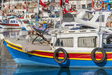 Fototapeta na wymiar Fischerboote in Antalya