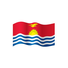 Kiribati flag, vector illustration