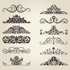Fototapeta premium Vintage decorative elements