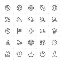 Mini Icon set – Sport icon vector illustration