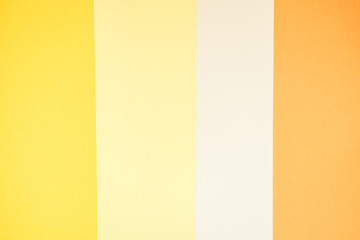 Yellow color paper in four shades