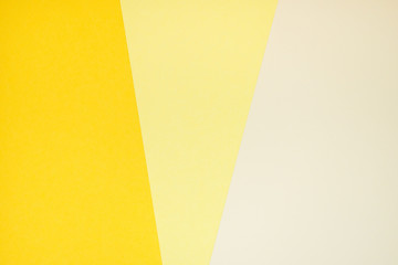 Yellow color paper in three shades