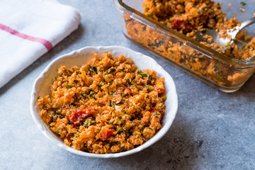 Turkish Cauliflower Food Kisir / Bulgur Salad