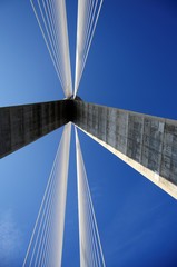 Obraz premium Cadiz, Spain. December 12, 2015. Bridge of the Constitution of 1812