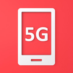 5G -fifth generation network speed technology symbol