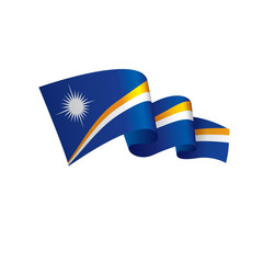 Marshall Islands flag, vector illustration