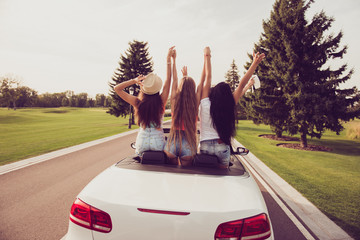Relax chill trip, auto vehicle rent drive, escape, speed ride freeway, students lifestyle. Hot bum...