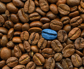 Coffee beans as background, texture, pattern. Highly detailed.