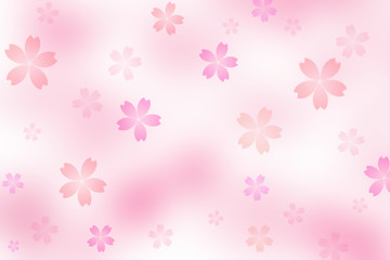 Obraz na płótnie Canvas Japanese cherry blossom abstract on blurry pink background
