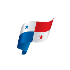 Panama flag, vector illustration