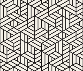 Vector seamless pattern. Modern stylish abstract texture. Repeating geometric shapes from striped elements
