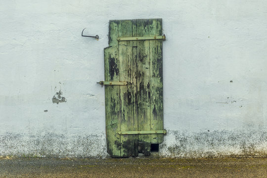 Closed door of a stable