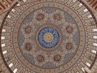ceiling of Selimiye Mosque