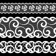 vector seamless lace pattern, romance fashionable decor
