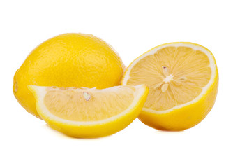 Naklejka na ściany i meble lemons isolated on white background