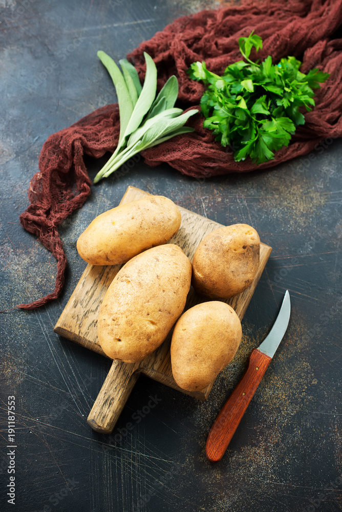 Wall mural potato